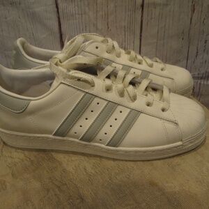 new ADIDAS men's white Superstar 82 Cloud White Metal Grey shoes Sz 11 GZ4837